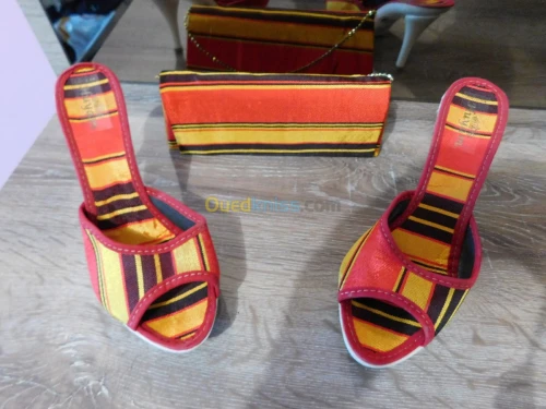 Sandale pour robe kabyle avec sac