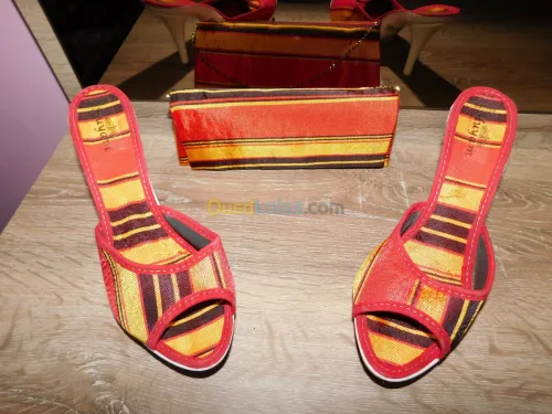 Sandale pour robe kabyle avec sac