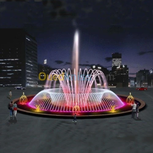 réalisation de fontaine et jet d'eau moderne