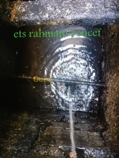 Vidange fossé débauchage canalisation