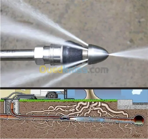 Camion hydrocureur  Débouchag canalisation 