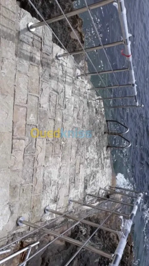 rampe d'escalier en inox