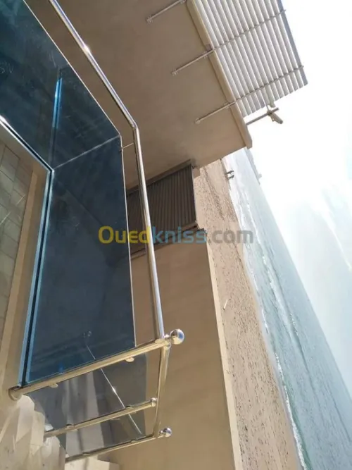 rampe d'escalier en inox