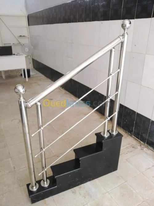 rampe d'escalier en inox