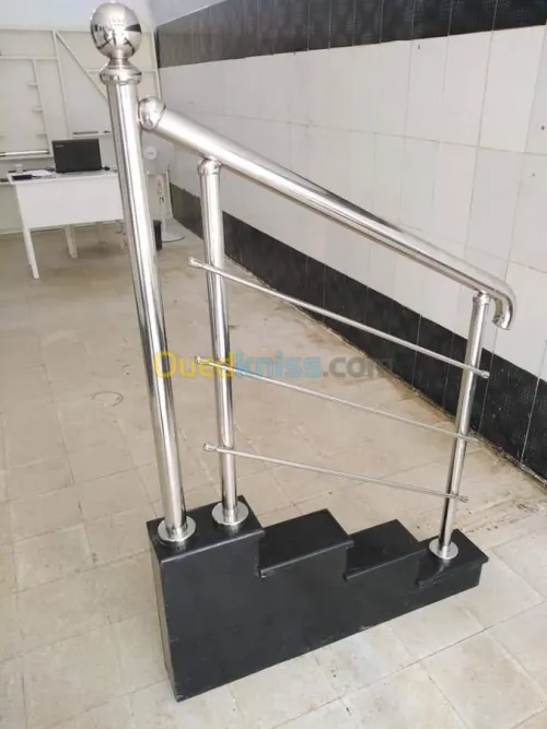 rampe d'escalier en inox