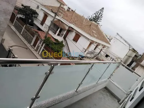 rampe d'escalier en inox