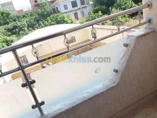 rampe d'escalier en inox