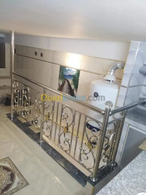 rampe d'escalier en inox