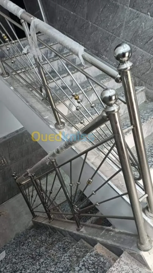 rampe d'escalier en inox