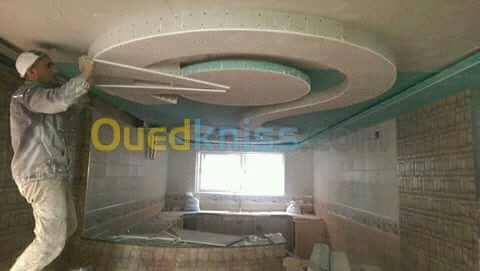 faux plafond decoration mur ba13