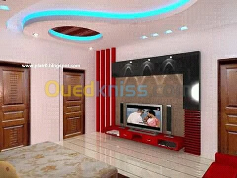 faux plafond decoration mur ba13