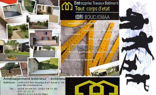 Tous travaux de bâtiment constructions