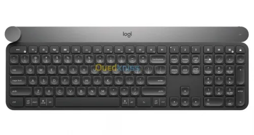 LOGITECH CRAFT Clavier Sans Fil 2,4 GHz/Bluetooth Molette de Contrôle, Rétroéclairées, Rechargeable,