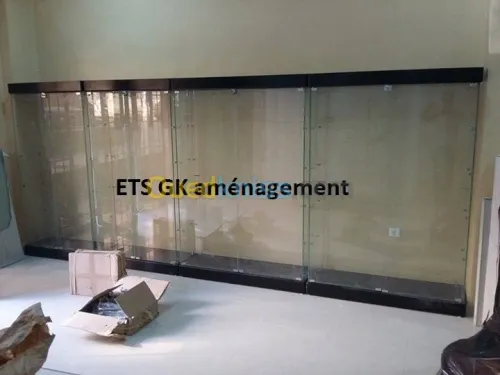 vitrine en verre pour les magasins 