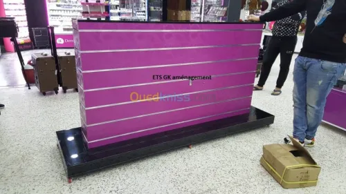 vitrine en verre pour les magasins 