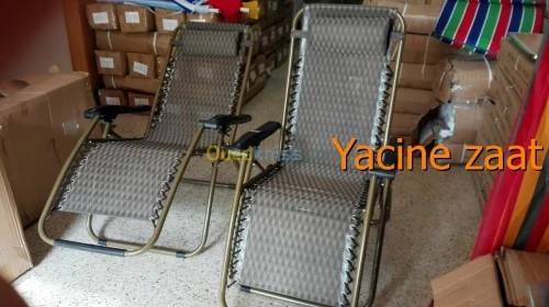 table et chaises transat