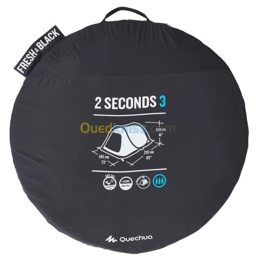 TENTE 2 SECONDS 3 FRESH&BLACK