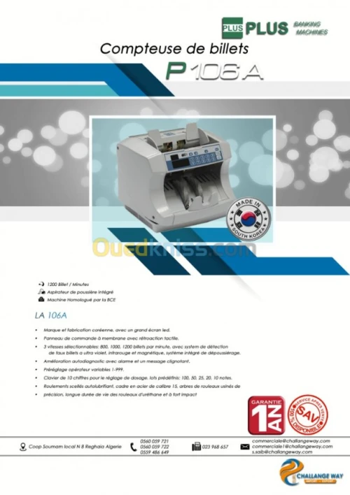 Compteuse de Billets P106A