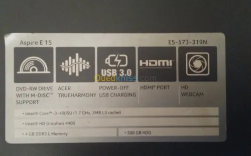 Acer aspire e15 