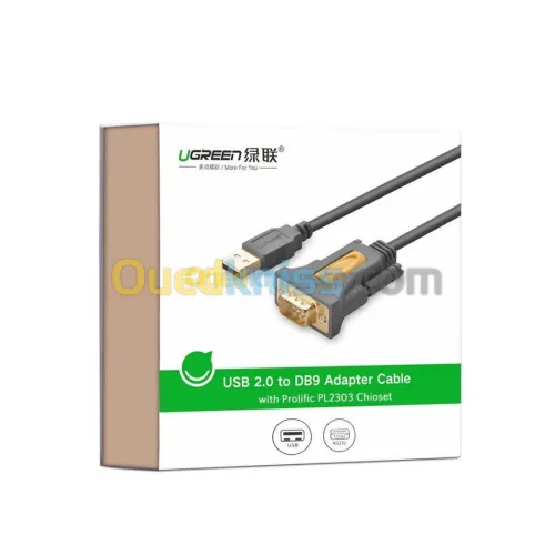 Ugreen USB Vers RS232 Port COM Série PDA 9 DB9 Pin RS-232 Mâle ( 1m ) ( 2m ) ( 3m ) 