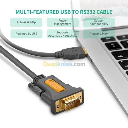 Ugreen USB Vers RS232 Port COM Série PDA 9 DB9 Pin RS-232 Mâle ( 1m ) ( 2m ) ( 3m ) 