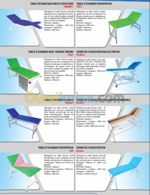lit médical tout type gro et détail promo