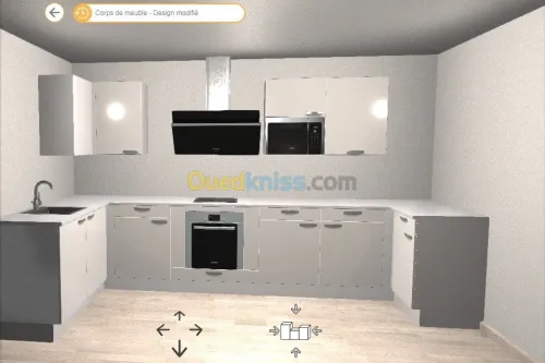 maquette  3d  aluco aluminium  cuisine
