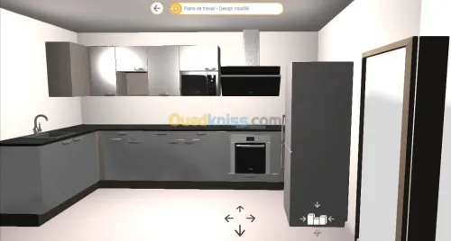 maquette  3d  aluco aluminium  cuisine