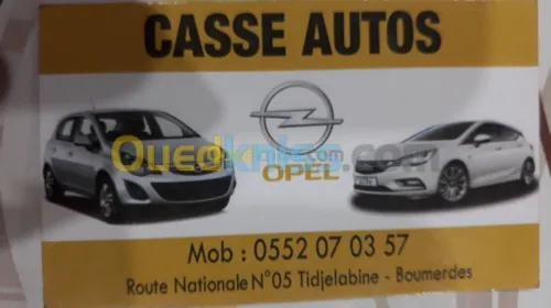 Casse et noeuve opel  