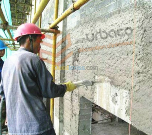 Mortier Ciment Projeté