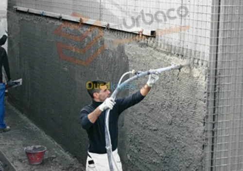 Mortier Ciment Projeté