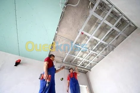 Placoplatre et PVC BA13 BA10