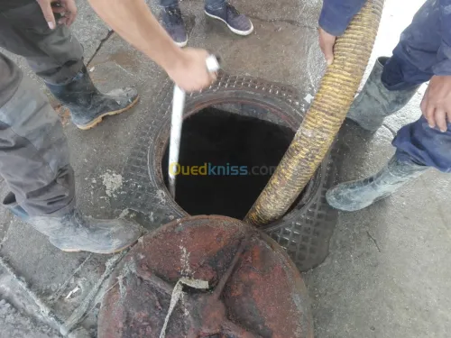 Débouchage vidange fossé septiques