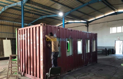 Aménagement de conteneur, fabrication de cabine Modulaire & base de vie.