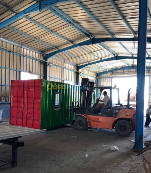 Aménagement de conteneur, fabrication de cabine Modulaire & base de vie.