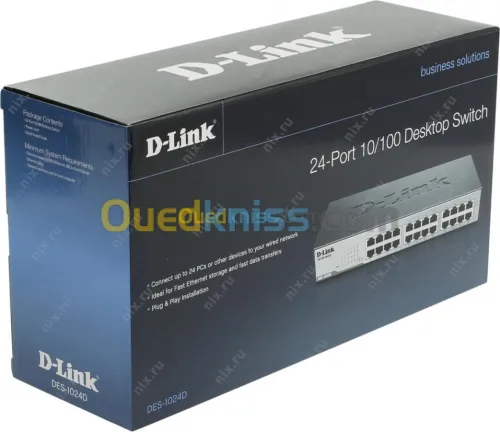 D-link Switch 24 port 10/100 DES‑1024D