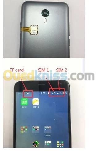 Adaptateur de double puce Sim
