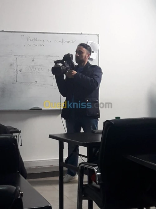 cameramen et photographe professionnel 