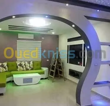 Décoration intérieure en placoplatre ba13