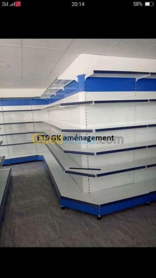 rayonnage  superette 