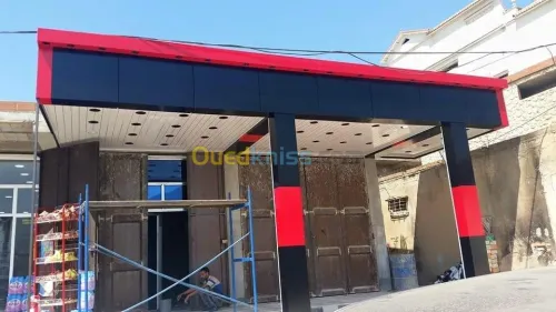 Habillage,Alucobond,autocollant,bache.