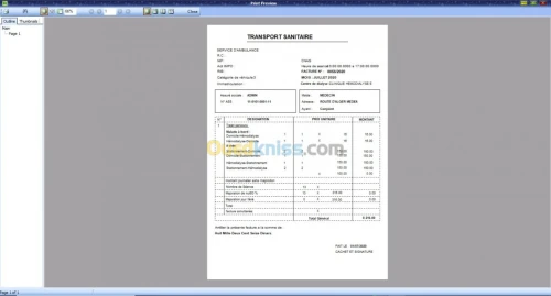 logiciel  transport sanitaire hemodialyse