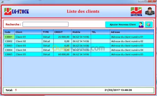 Gestionnaire de stock avancé