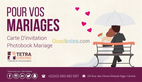 Impression Pour Vos Mariage