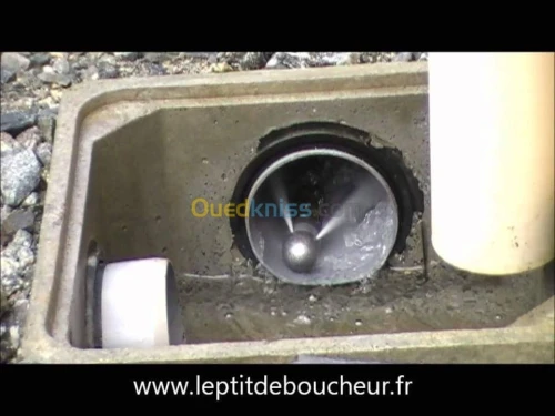 Camion vidange Débouchage canalisation curage 