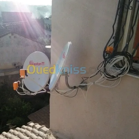 Instalation parabole ovale et multiswi