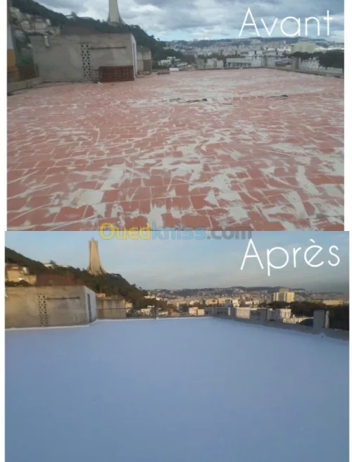 Travaux d'étanchéité 