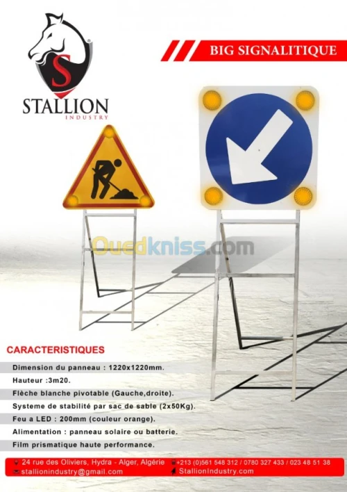 remorque de signalisation balisage 
