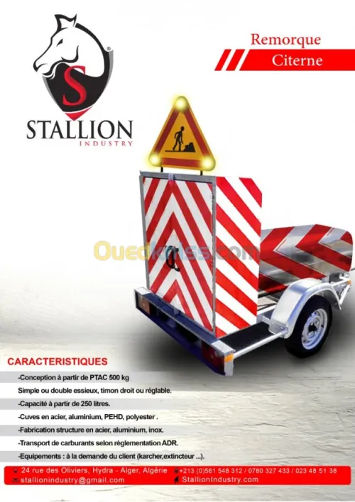 remorque de signalisation 
