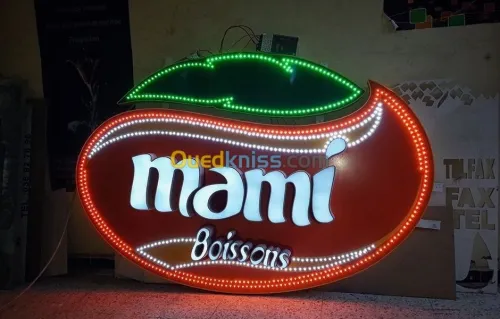 enseigne, pub, led, panneaux, Pelxi